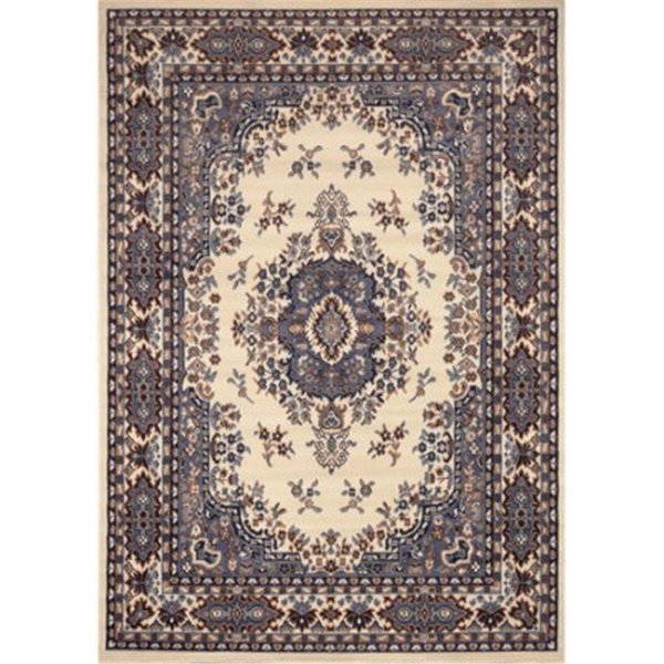 Home Dynamix 3 ft. 7 in. x 5 ft. 2 in. Premium Sakarya Area Border Rug Porcelain 769924013168